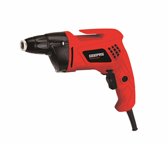 Geepas GSD4200-240 500W Trigger Lock Variable Speed 1.5 Kg Electric Screw Driver-Red - Zoom Image