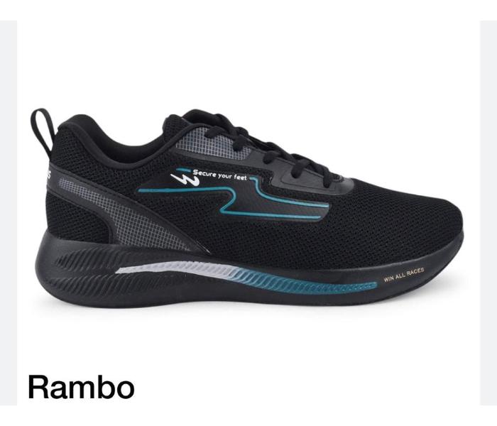 Campus C0533-57 Dragon Running Rampo Mens Sports Shoe Size 7 -Black - Zoom Image