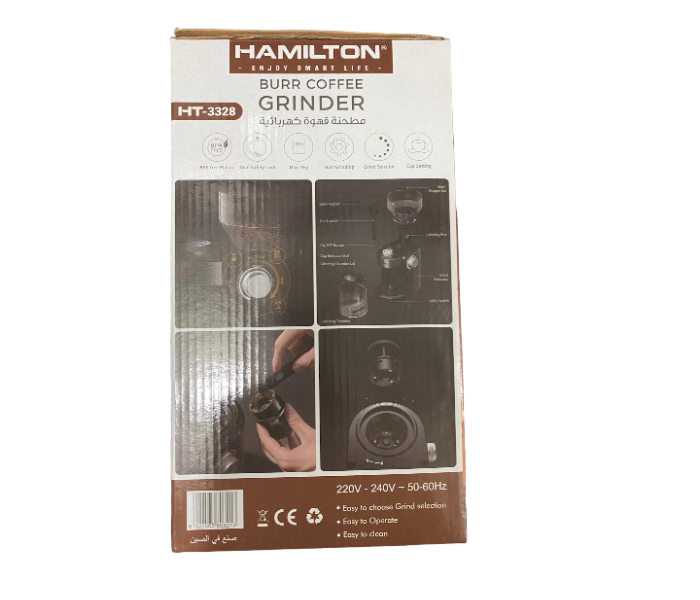 Hamilton HT-3328 Dual Safety Lock Bur Coffee Grinder  - Zoom Image 2