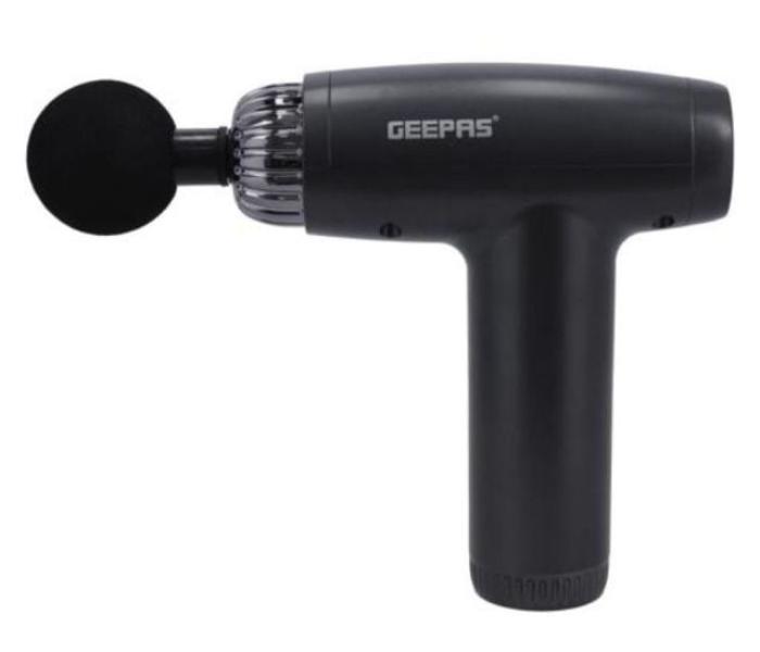 Geepas GM86060 Rechargeable Battery Multiple Massage Head Low Noise Operation LCD display 30 Speed 5in1 Digital Massager -Black - Zoom Image 4