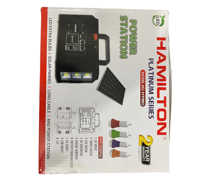 Hamilton HT-8803 Power Station LED Platinum Series-Solar Panel USB Socket  - Zoom Image 2