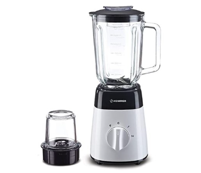 JP Hommer HSA205-03 500W Blender And Grinder With Glass Jar – Black and Clear - Zoom Image