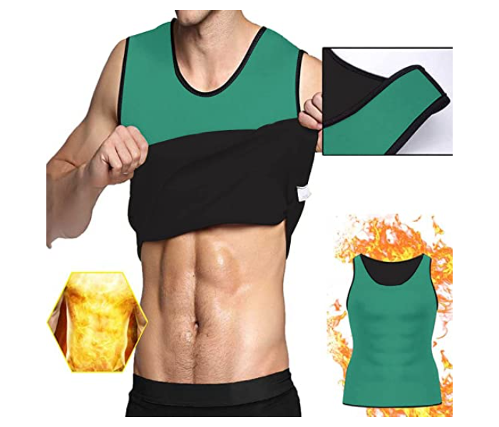 GTC 22000966 High Quality Material Men Hot Thermal Body Shaper Large-L -Green - Zoom Image 2