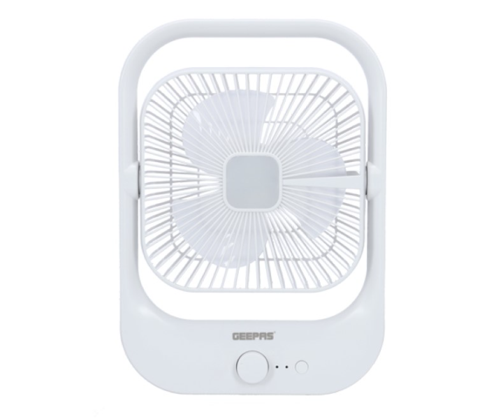 Geepas GF21162 Lithium battery Rechargeable Speed Regulating  LED light Fan- white - Zoom Image