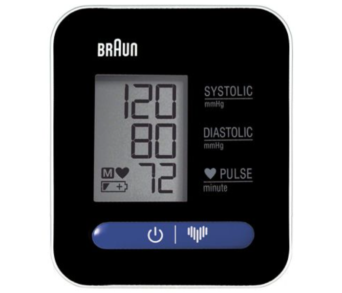 BRAUN BUA5000EUV1 Simple Single Button Operation Exact Fit1 Blood Pressure Monitor - Black - Zoom Image 1