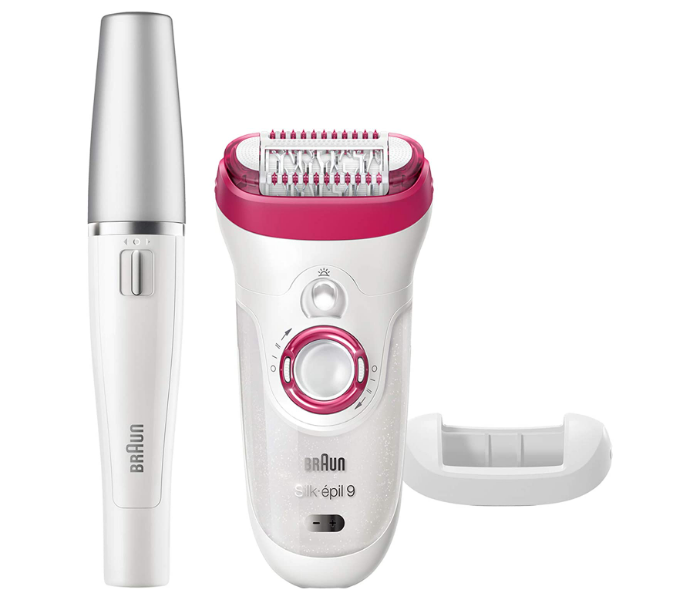 Braun SE9538 Rechargeable Cordless Extra Wide Epilation Head waterproof Wet And Dry Epilator-White - Zoom Image 1