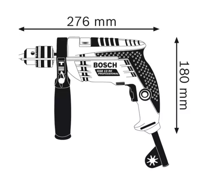 Bosch Professional Drill GSB 13 RE 600 Watt 13 mm - Blue - Zoom Image 3