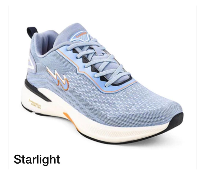 Campus C0533-20 Lightweight Starlight Mens Sports Shoe Size 10 -Ice Blue - Zoom Image