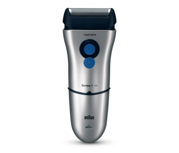 Braun SHAVER150S Automatic Voltage Adaptation Rechargeable Electric Shaver with Protection Cap-Silver - Zoom Image 1