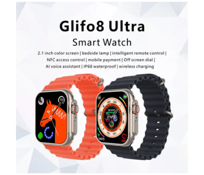 Blulory Glifo 8 Ultra Smart Watch - White - Zoom Image 8