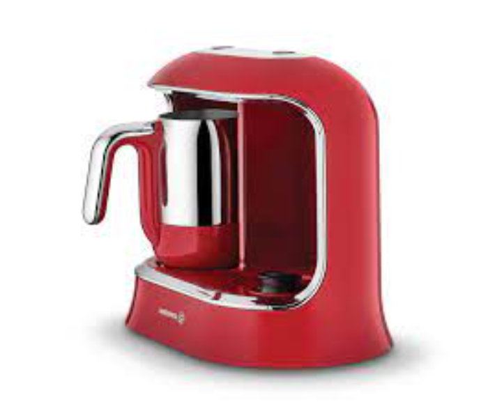 Korkmaz A861 Versatile And Stylish Kahvekolik Twin Coffee Machine Red-Chrome - Zoom Image 1