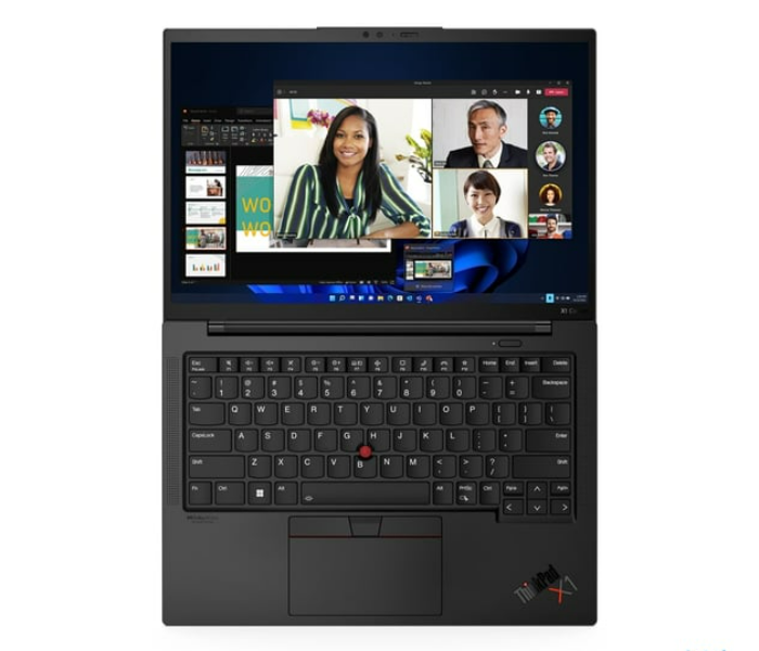 Lenovo 21CB003DGR  ThinkPad X1 Carbon Gen10 14 Inch WUXGA Intel Core i7-1255U Processor 16GB RAM 1TB SSD Windows 11 Pro English Arabic Keyboard - Black - Zoom Image 2