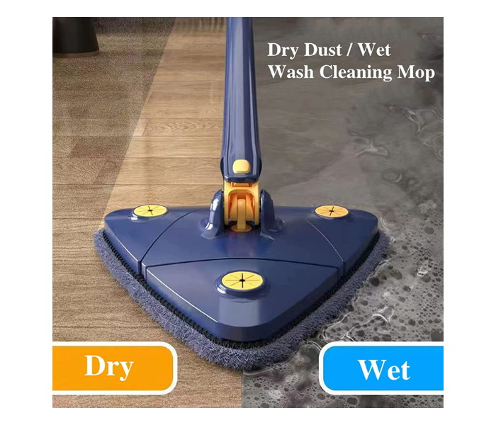 360 Degree Rotating Adjustable Triangle Cloth Cleaning Mop - Zoom Image 4