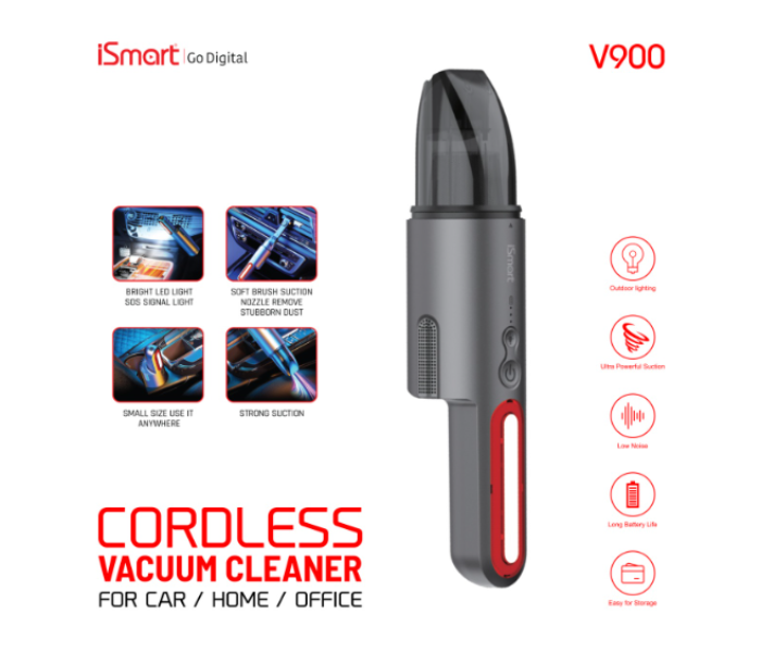 iSmart V900 Powerful And Convenient Go Digital Cordless Vaccum Cleaner - Zoom Image