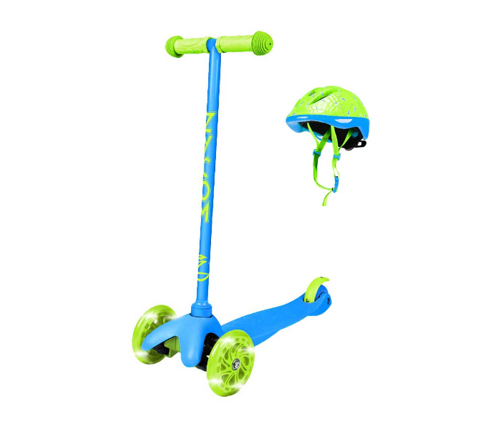 Maddgear Zycom Zipper Helmet Combo 1pc Bar Light Up Wheels -Blue Lime - Zoom Image