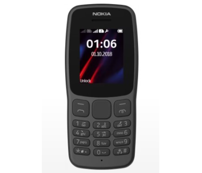 Nokia 106 Dual Sim Mobile Phone - Black (Refurbished)  - Zoom Image 2