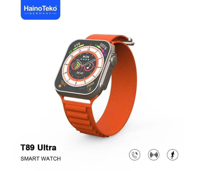 Haino Teko T89 Ultra Unisex Smartwatch - Black - Zoom Image 1