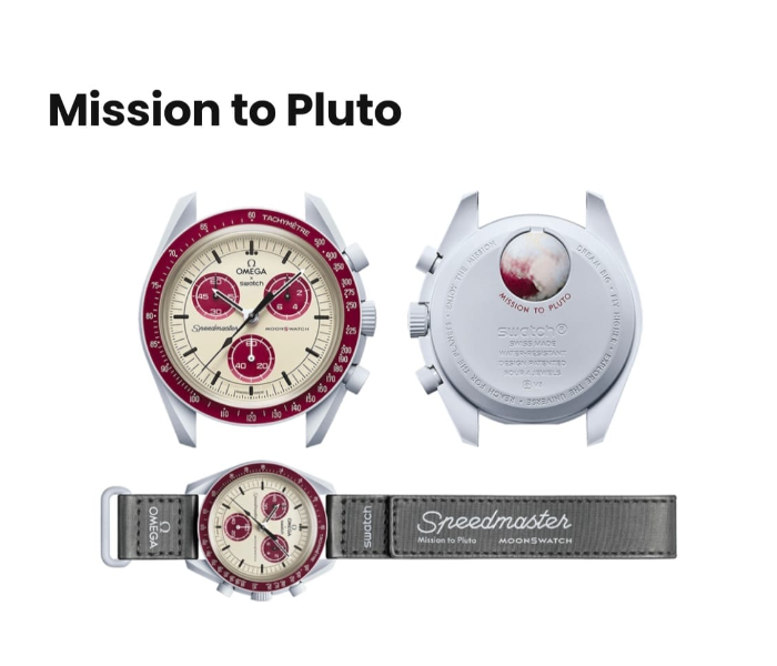 SwatchOmega SOMPluto Bold And Distinctive Design Of Mission To Pluto Swiss Watch For Kids - Zoom Image