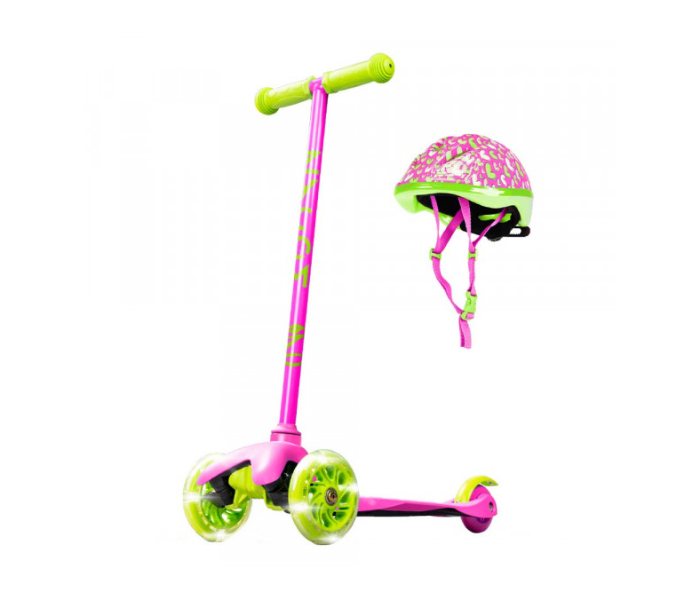 Maddgear Zycom Zipper helmet Combo 1pc Bar Light Up Wheels -Pink Lime - Zoom Image