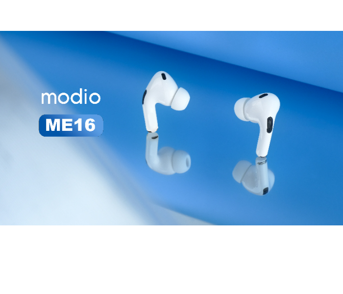 Modio ME16 Wireless Bluetooth Headset - White - Zoom Image 7