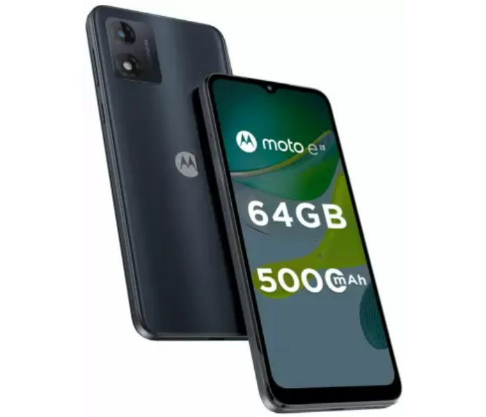 Motorola Moto E13 6.5 inch HD+ Display-13MP Rear Camera 5MP Front Camera -E13 2GB RAM 64 GBExpandable Upto 1 TB Mobile Phone -Cosmic Black - Zoom Image 1