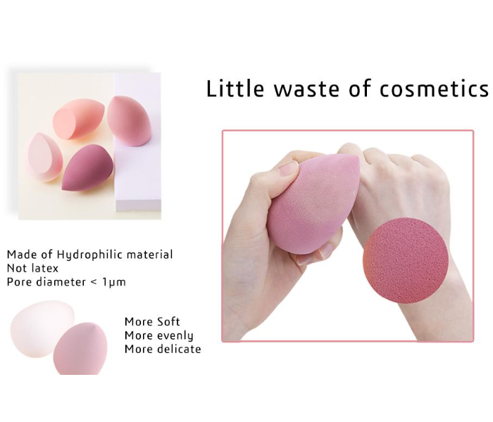 IN4S MKUPCH Soft and Hypoallergenic Material Makeup Sponge Foundation -Peach - Zoom Image 2