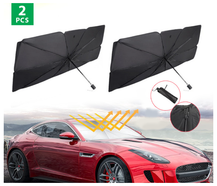 Foldable Windshield UV Block Sun Shade Car Front Image