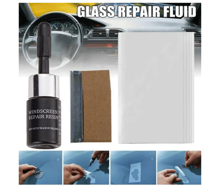 Automotive Glass Nano Total Repair Fluid Kit, Windshield Crack Repair Kit, Windscreen Repair Resin, Windshield Chip Repair Kit, Glass Crack Repairing  Tool For Car, Mobile phone Glass - B - Zoom Image 3