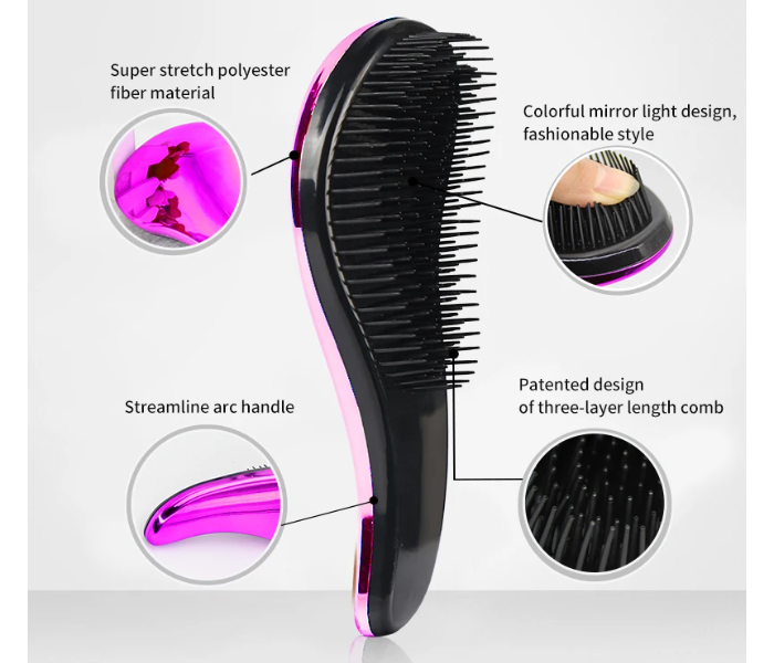  TT Hair Brush Anti-static Detangler Hot Comb Haircare Scalp Styling Tool Brush - Zoom Image 2