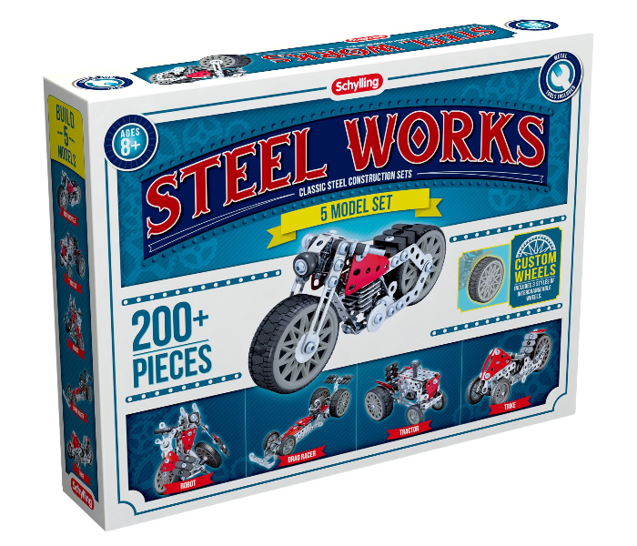 Schylling STW5 Exciting And Versatile Building Set 5 Model Set-Steel Works - Zoom Image 1