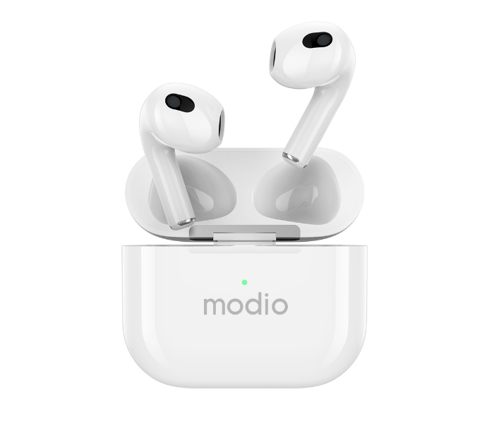 Modio ME12 Wireless Bluetooth Headset - White - Zoom Image 1