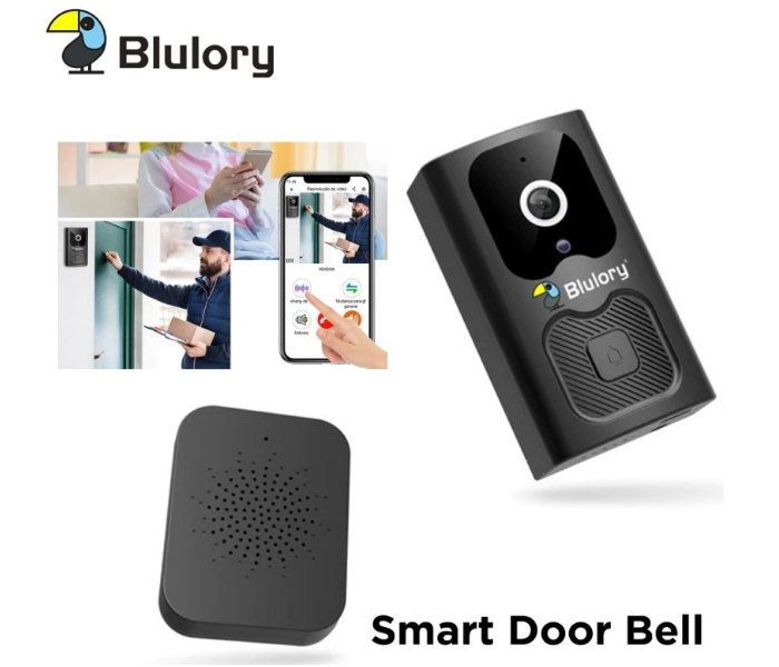 Blulory X6 Wireless Doorbell with HD Video Technology and Smart Motion System - Black - Zoom Image 6