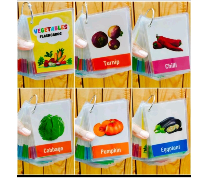 Ayah PHVEGGIES20 Bright And Colorful Pictures Of Various Educational Vegetables Flashcards - Zoom Image