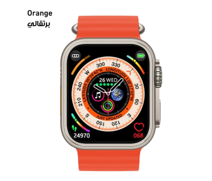 Blulory Glifo 8 Ultra Pro Smart Watch - Orange - Zoom Image 1