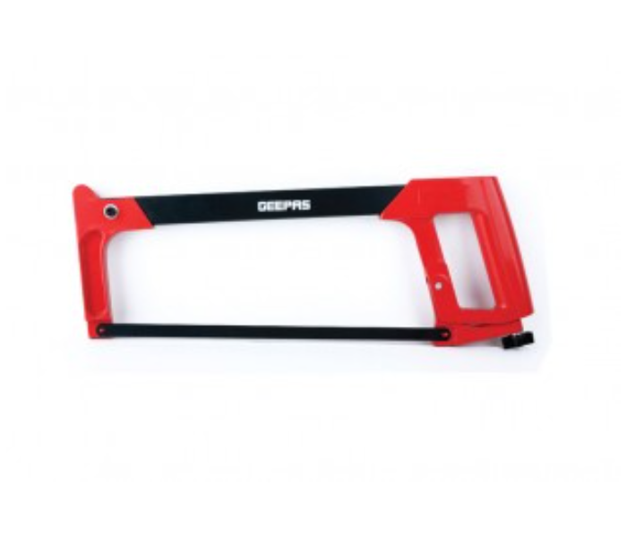 Geepas  GMH59308 Bi Metal Blade Aluminium Alloy Frame 305mm Heavy Duty Haksaw-Red And Black - Zoom Image 1