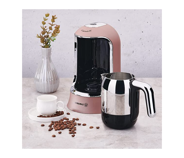 Korkmaz A860-09 Safety And Convenience Kahvekolik Deluxe Coffee Maker Black-Rosegold - Zoom Image 3