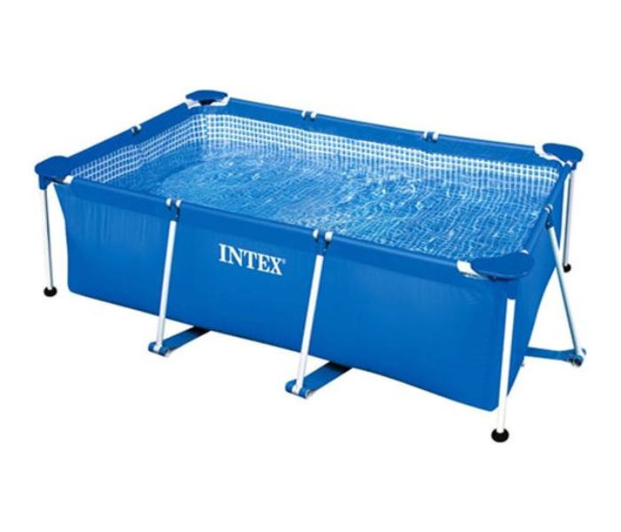 Intex 26756 Sturdy Metal Frame Small Family Rectangular Swimming Pool Outdoor - Zoom Image 3