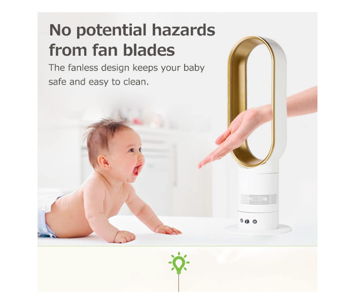 Fan Bladeless Electric Floor Cool Air 16 Inch Child Tower Fan Household Desktop Air Cooler with Remote Control Cooling Fan - Zoom Image 6