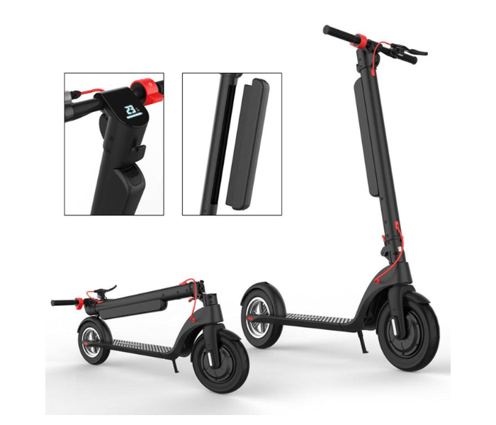 Crony X8 Dual Battery With 350Watts Motor Electric Kick Scooter -Black - Zoom Image 2