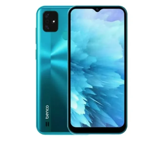 Lava Benco V80 WiFi frequencies 2.4 GHz Front and Back Screen Guard 4GB RAM 64GB Mobile Phone -Cyan Blue - Zoom Image 1