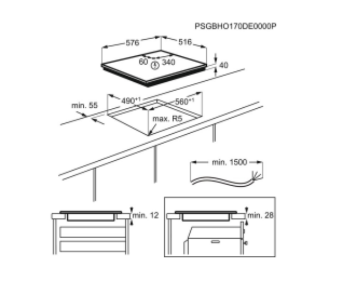 Electrolux Built-in Hob EHF6240XOK - Zoom Image 2