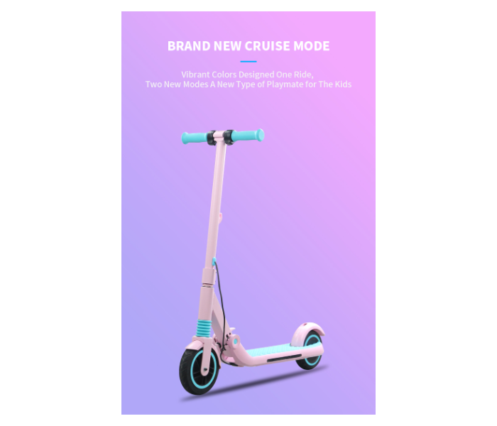 Crony C4 Capacity Of 120Pounds With 150W Children Electric Kick Scooter -Pink - Zoom Image 4