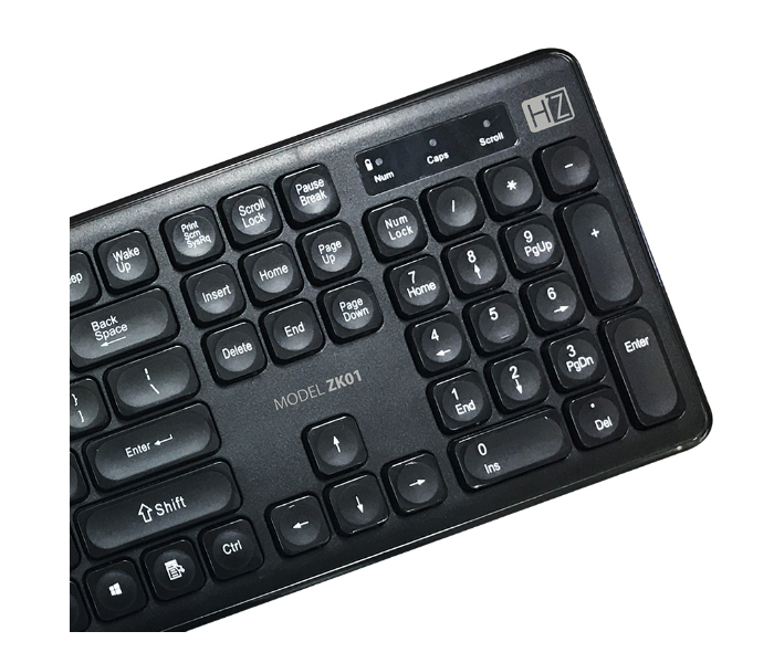 Heatz Zk01  Wireless English Arabic Keyboard & Mouse Combo - Zoom Image 2