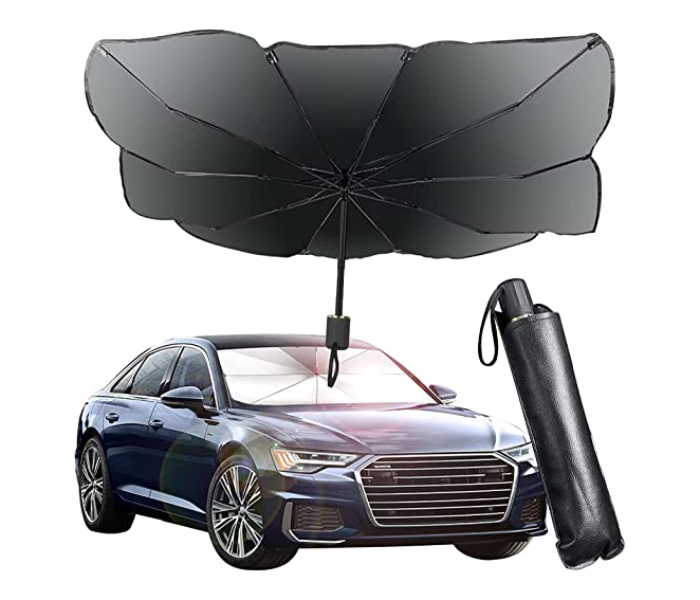 Foldable Windshield UV Block Sun Shade Car Front Image