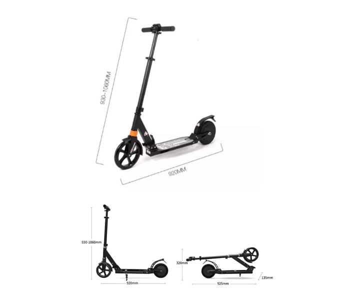 Crony C2 Powerfull 120W With Capacity Of 110pounds Children Electric Kick Scooter -Black - Zoom Image 1