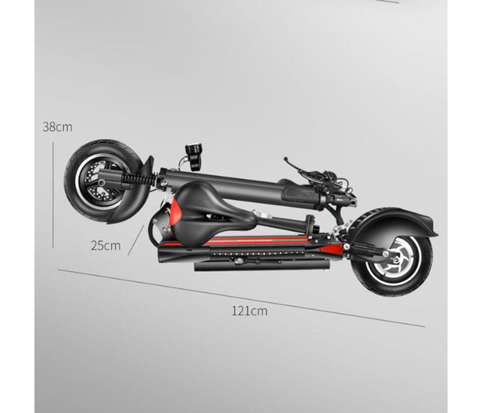 Crony V10 Superfast 65 Km/h Electric Scooter -Red - Zoom Image 2