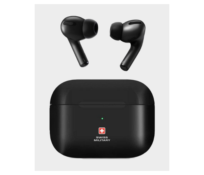 Swiss Military Delta True Wireless Earbuds - Black - Zoom Image 2