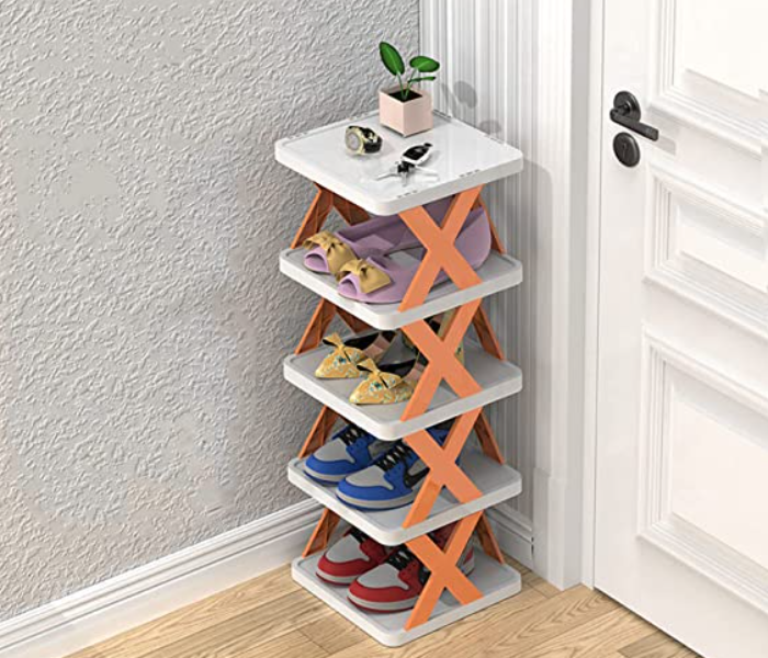 Tall Narrow Shoe Rack Arabic - Hexagonica