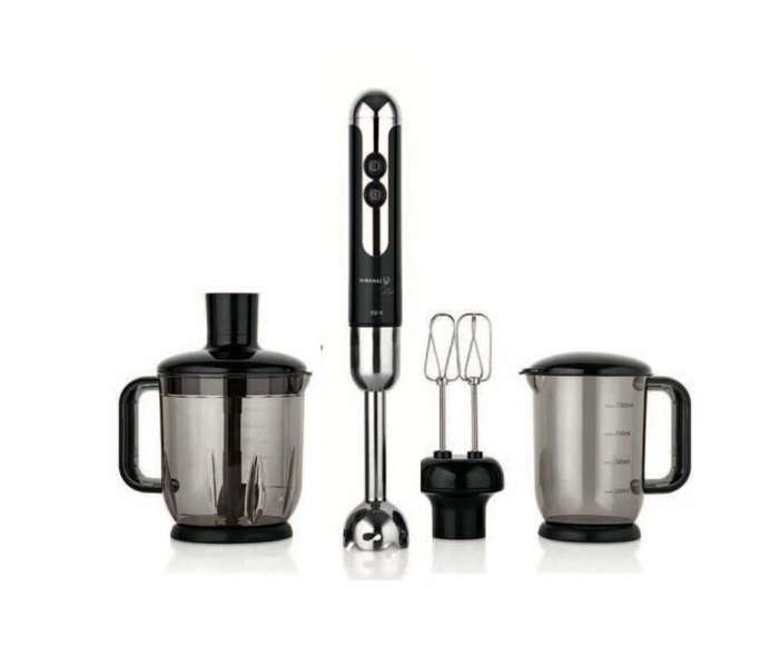 Korkmaz A447-12 Powerful And Versatile Mia Mega Blender Set - Black - Zoom Image 1