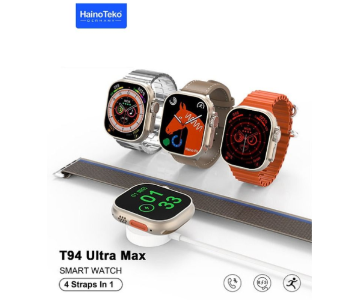 Haino Teko T94 Ultra Max Smart Watch with Four Set Straps - Zoom Image 1